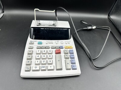 Sharp El-1801V Adding Machine 12-Digit 2-Color Calculator