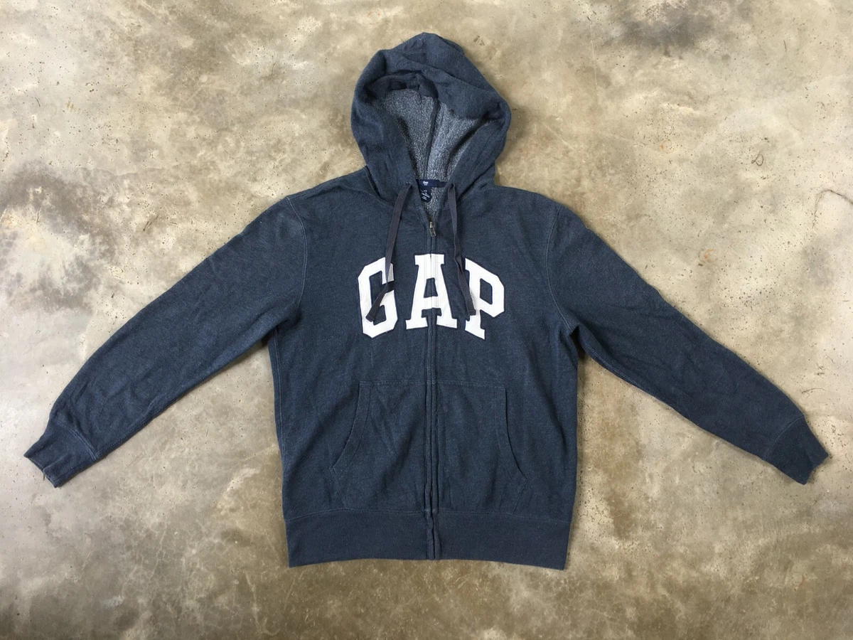 Sweatshirt GAP Hoodie Navy Heather Small Size US UK S Zipper eBay