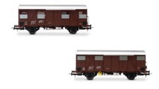 Modellino treno Rivarossi  FS 2-UNIT PACK Gs WAGONS EP.IV scala 1:87