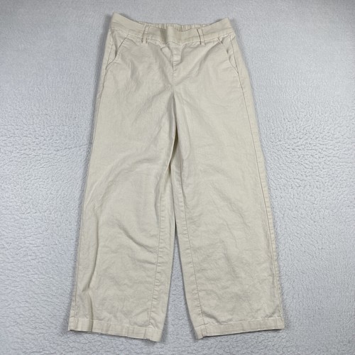 J Crew Pants Womens Size 4 Wide Leg Cropped Work Lagenlook Beachy Traveler Pant