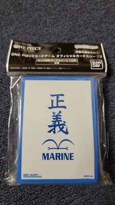 One Piece Card Game Bandai Official Card Sleeves Marine Japanese New Fast  Ship | eBay