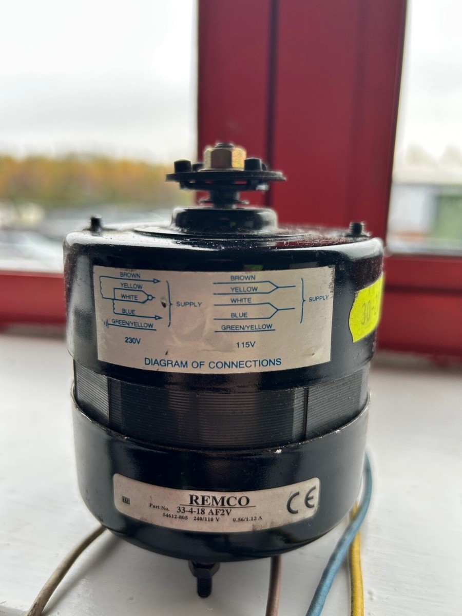 33-4-18AF2V REMCO DUAL VOLTAGE FAN MOTOR UK - Main Image