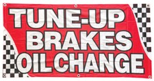 2x4 ft TUNE UP BRAKE OIL CHANGE Banner Sign - Polyester Fabric rb