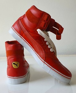puma red high tops