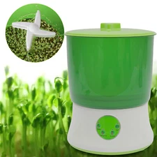 Automatic Bean Sprouts Machine Thermostat 2Layer Bean Sprouter Seed Sprout Make
