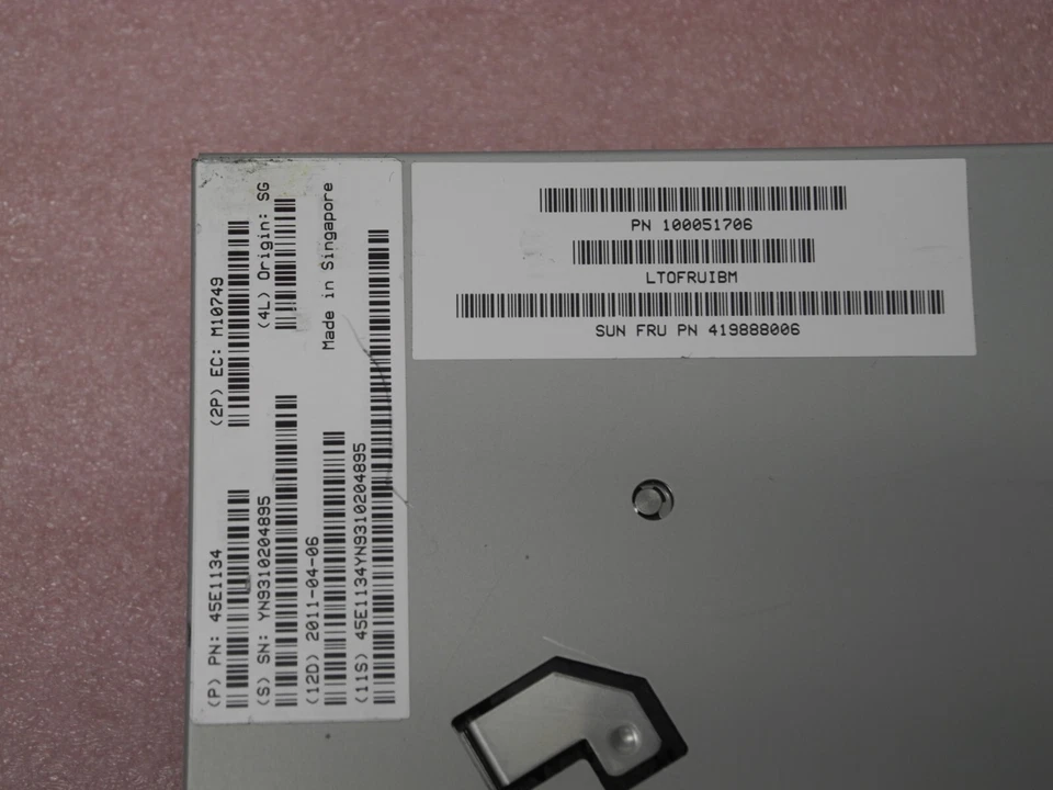SUN 419888006, LTO4 5.25" FH FC FOR SL500, STK 100051706, 45E1134, TAPE BACKUP - Image 4 of 4