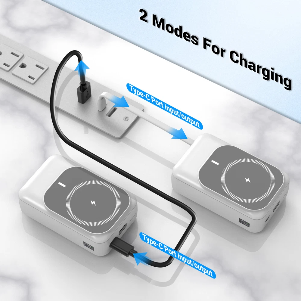 Power Bank 26800mAh Magnetic Charging Portable External Battery Backup For Phone Power Bank 26800mAh Magnetic Charging Portable External Battery Backup For Phone