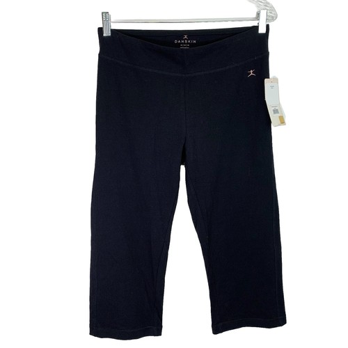Danskin M Women’s Cropped Yoga Capri Pants Wide Leg Athletic Activewear NWT