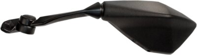 Emgo Left Side View Black Polygon Mirror (20-49262)
