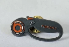 Fiskars Comfort Loop Rotary Cutter Gray  Novelty Lapel Hat Pin