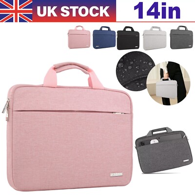 PinkLaptop Sleeve 14 inch Laptop Case Protective Cover Handle Soft ...