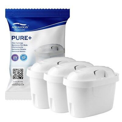 Universal Kalk Wasserfilter Kartusche für Brita Maxtra / Plus+ Refill x 3
