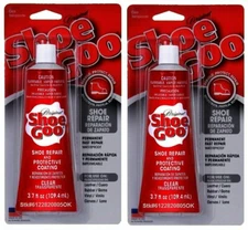 SOLD OUT!...........2 tubes Shoe Goo Clear 3.7 NOT Counterfeit NEW Display Card!