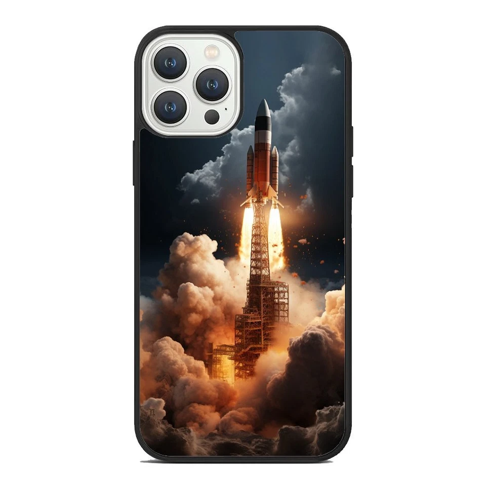 Capa anti-queda foguete desenho animado engraçado Pro Max mini para iPhone 11 12 13 14 15 - Imagem 2 de 4