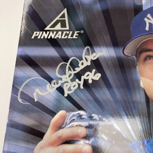 Derek Jeter "ROY 1996" Signed 1997 Pinnacle Jumbo 13x19 Baseball Card Beckett - Picture 2 of 5
