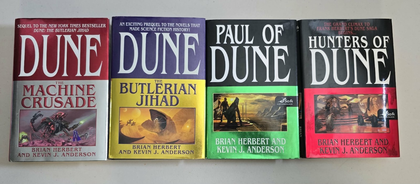 Dune By  Brian Herbert Kevin J. Anderson First Edition Lot Of 4 Books