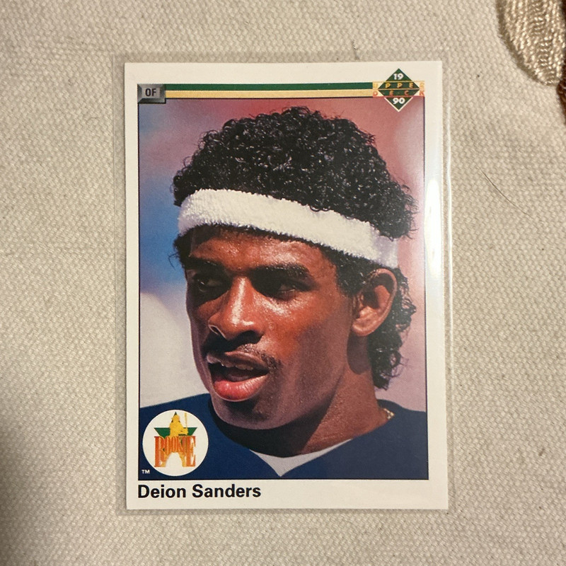 Upper Deck 1990 Star Rookie #13 Deion Sanders New York Yankees Rookie Base