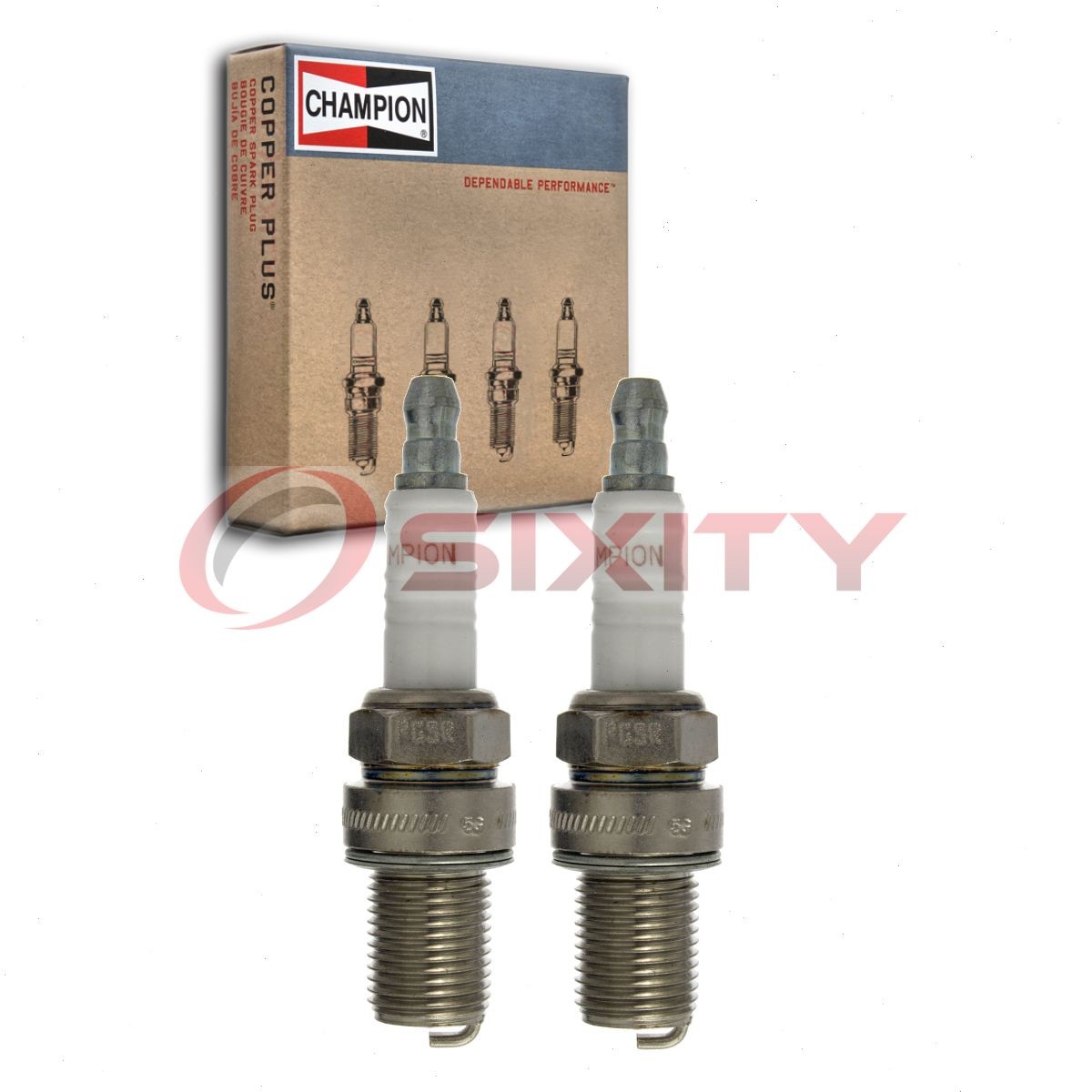 2 pc Champion 1008 Spark Plugs for R6918C9 R6918B9 QC59C Ignition Wire ay