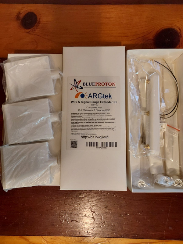 BlueProton ARGtek Range Extender Kit for DJI Phantom 3 Standard/SE- BRAND NEW