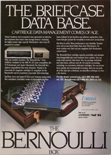 Iomega Bernoulli Box 1984 Vintage Print Ad Data Management Cartridge