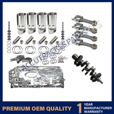 For Yanmar 4TNE84 4TNE84T Crankshaft Overhaul Rebuild Kit Fit Mastung 940 Engine