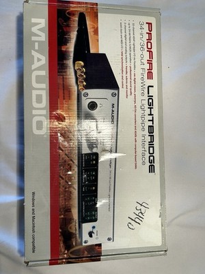 M-Audio ProFire Lightbridge FireWire Audio Interface ADAT Lightpipe MIDI PC/Mac