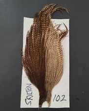 Two Color Bronze Brown Grizzly and Brown Grizzly Neck Cape Dry Fly Hackle #102