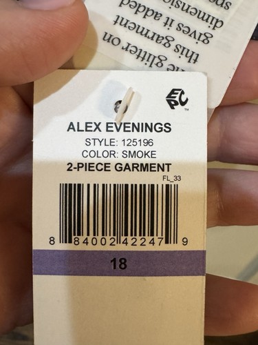 Abito Alex Evenings in maglia jacquard glitter e jersey opaco con giacca bolero 18 - Foto 7 di 12