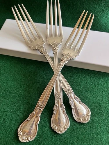 Gorham Chantilly Sterling Silver 7”  Dinner Forks (3)
