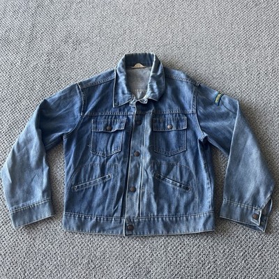 Vintage J C Penny Super Denim Jean Jacket. Men s Medium. 70 s 80 s Snap Buttons