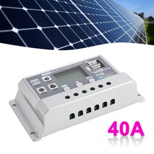 40A PWM Solarregler Mobile APP Intelligente Steuerung 12V 24V Solar Controller
