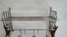 24'' French Rack Luggage Train - Wall Mounted - Steel Rack vintage luxury