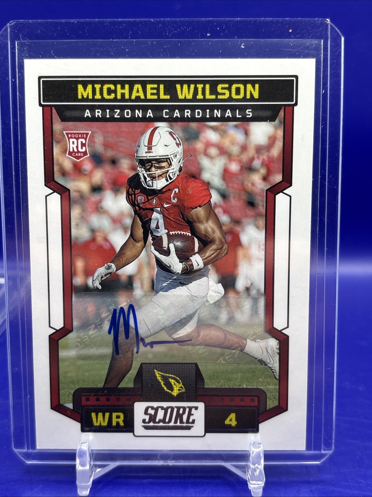 Michael Wilson 2023 Panini Score Rookie Auto #362 Arizona Cardinals