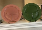 Vintage Fiestaware - 10.5" compartment plate in Forest Green (1951-1959)