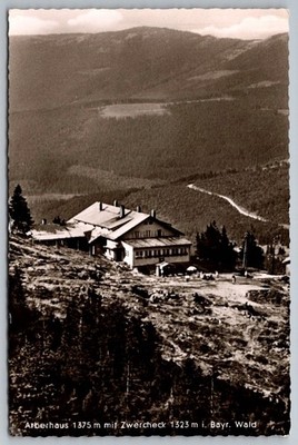 Arberhaus Bayrischer Wald Germany Mountain View Real Photo Postcard