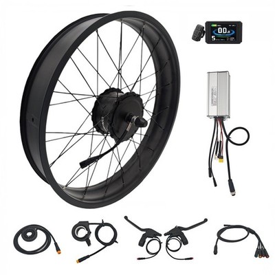 48V 750W BAFANG Front Hub Motor Wheel Conversion kit For Fat Tire 20/24/26x4.0''