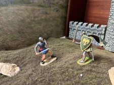 elastolin Prince Valiant vs The Green Knight 7cm