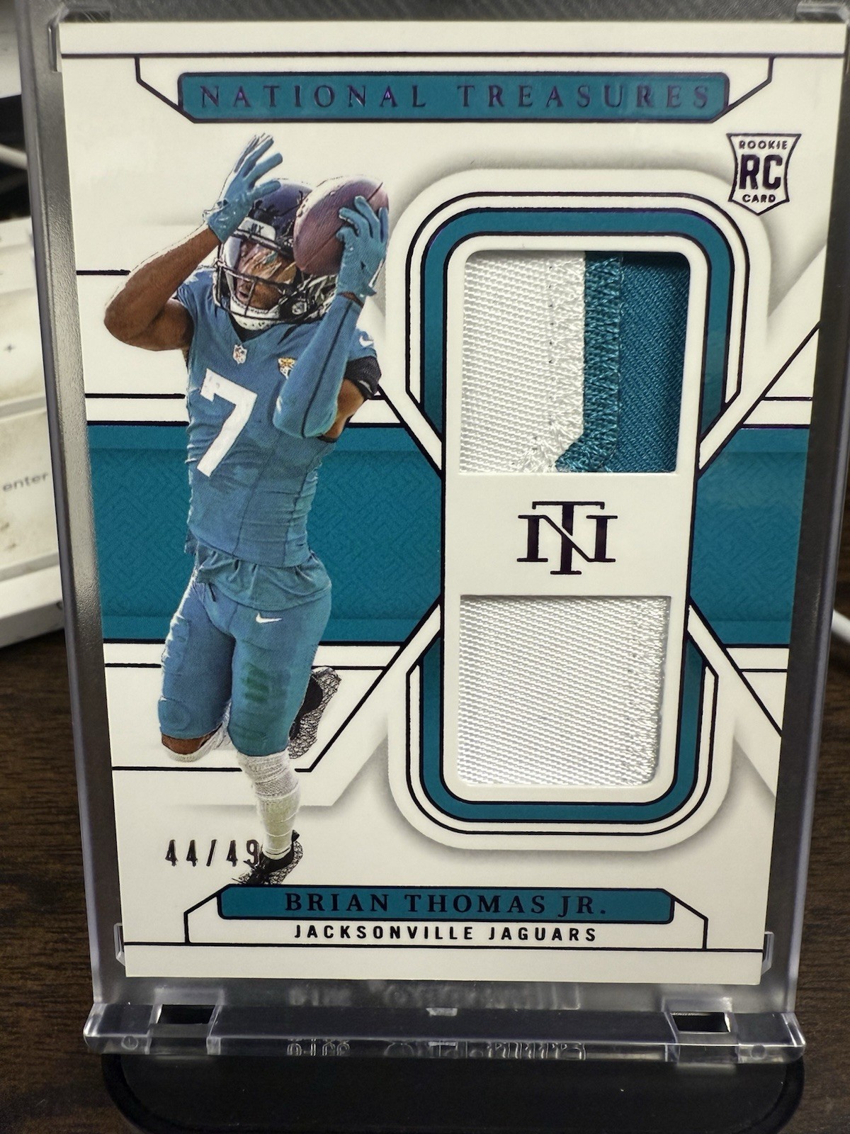 2024 National Treasures Brian Thomas Jr. Rookie Dual RC Patch Purple #44/49 🔥