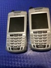 Lot Of 2 BlackBerry Nextel 7100i Gray & Silver Nextel Rare iDen Ptt Smartphone