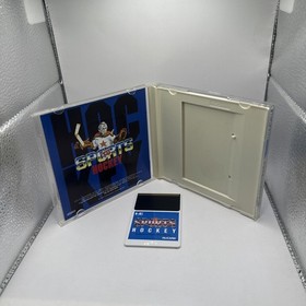 TV SPORTS HOCKEY &bull; PC Engine Game + Manual (1993) Complete &bull; Ice Hockey Hucard