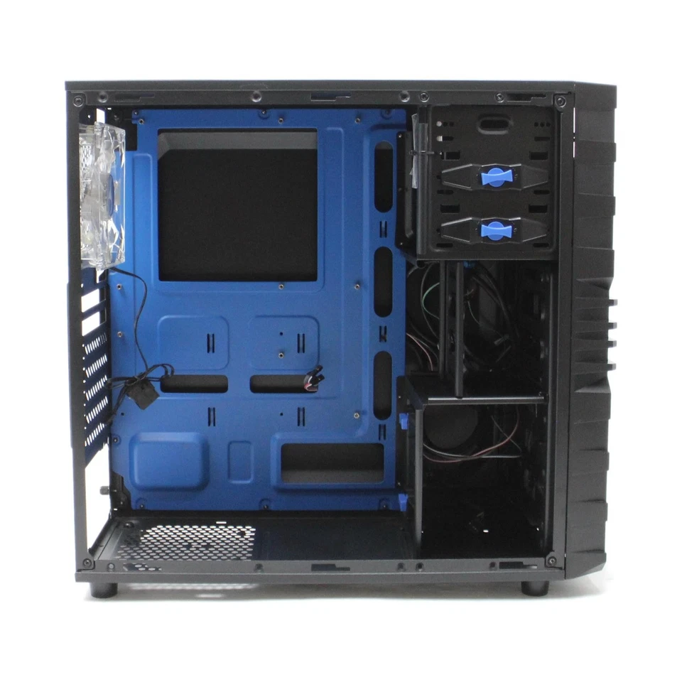 Sharkoon VG4-W Blau ATX PC Gehäuse MidTower USB 3.0 Seitenfenster #307311 - Bild 3 von 4