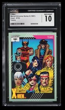 1991 Marvel Marvel Universe Series II Impel X-Men CGC 10 English #153 Teams