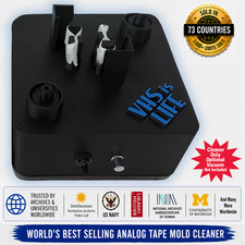 VHS Mold Cleaner Betamax Analog Tape Cleaning Removal System w/ 100ct PEC-PADs 