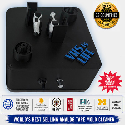 VHS Mold Cleaner Betamax Analog Tape Cleaning Removal System w/ 100ct PEC-PADs!