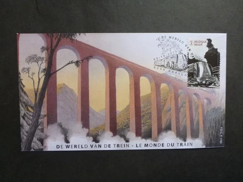 BELGIUM 2014 Trains - Old Locomotives First Day Cover