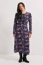 Dorothy Perkins Floral Midi Dress Womens Casual Dresses