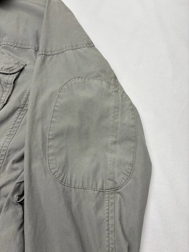 Vintage LL Bean Barn Coat Women's Size Medium Olive Green Cotton Field Jacket - Image 4 of 4