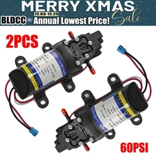 2PCS High Pressure 60PSI DC12V Mini Diaphragm Booster Pump Electrical Water Pump
