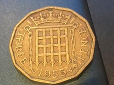 1953 Elizabeth II British Threepenny 3d
