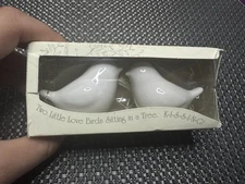 Kate Aspen LOVE BIRDS Kissing Dove Salt & Pepper Shaker Set Country Cottage